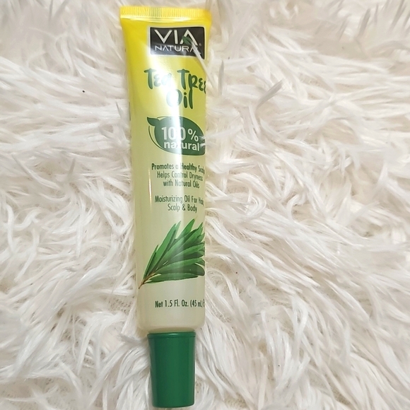 Tea Tree Oil Size 1.5 Fl.Oz. 100% Natural Moisturizer & Help Dryness VIA NATURAL - Picture 1 of 2